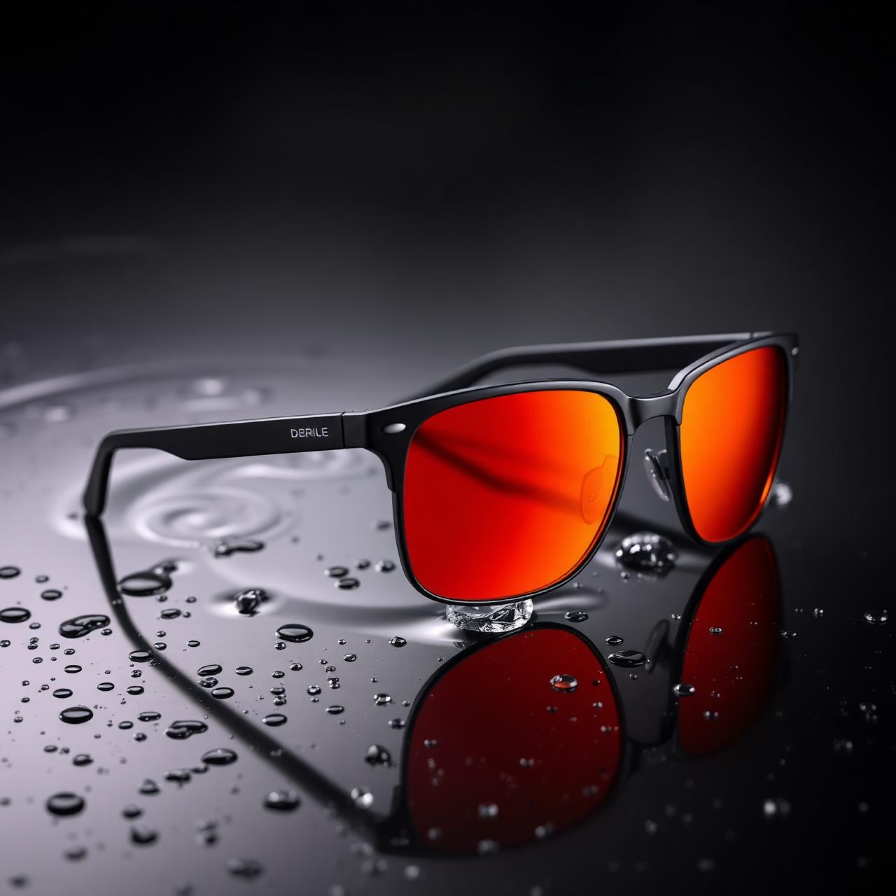 Aqua Vision polarized fishing glasses product shot with amber mirrored lenses